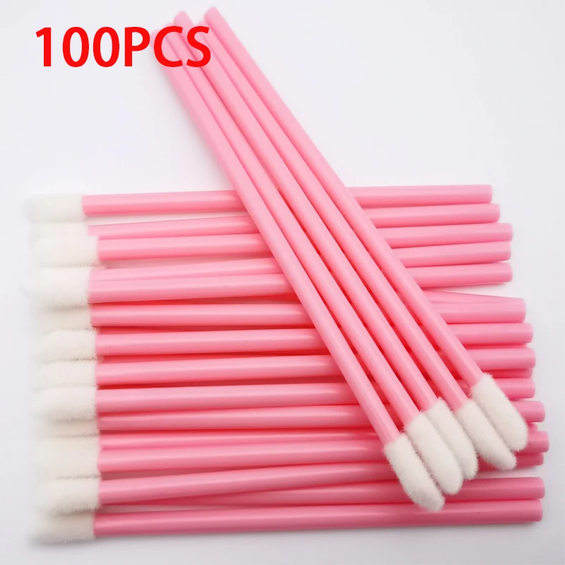 Eyelash Extension Vendor - Disposable Lip Brush 100Pcs Eyelash Extension