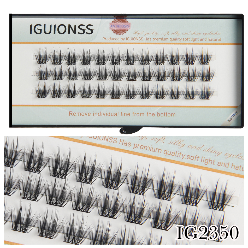 Eyelash Extension Human Hair - IGUIONSS OEM ODM Segmented Eyelash Extension