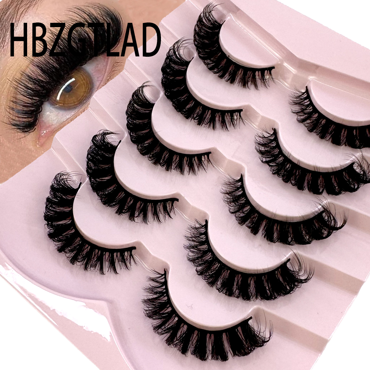 Eyelash Extension Cat Eye - HBZGTLAD 3D natural cat eye fluffy