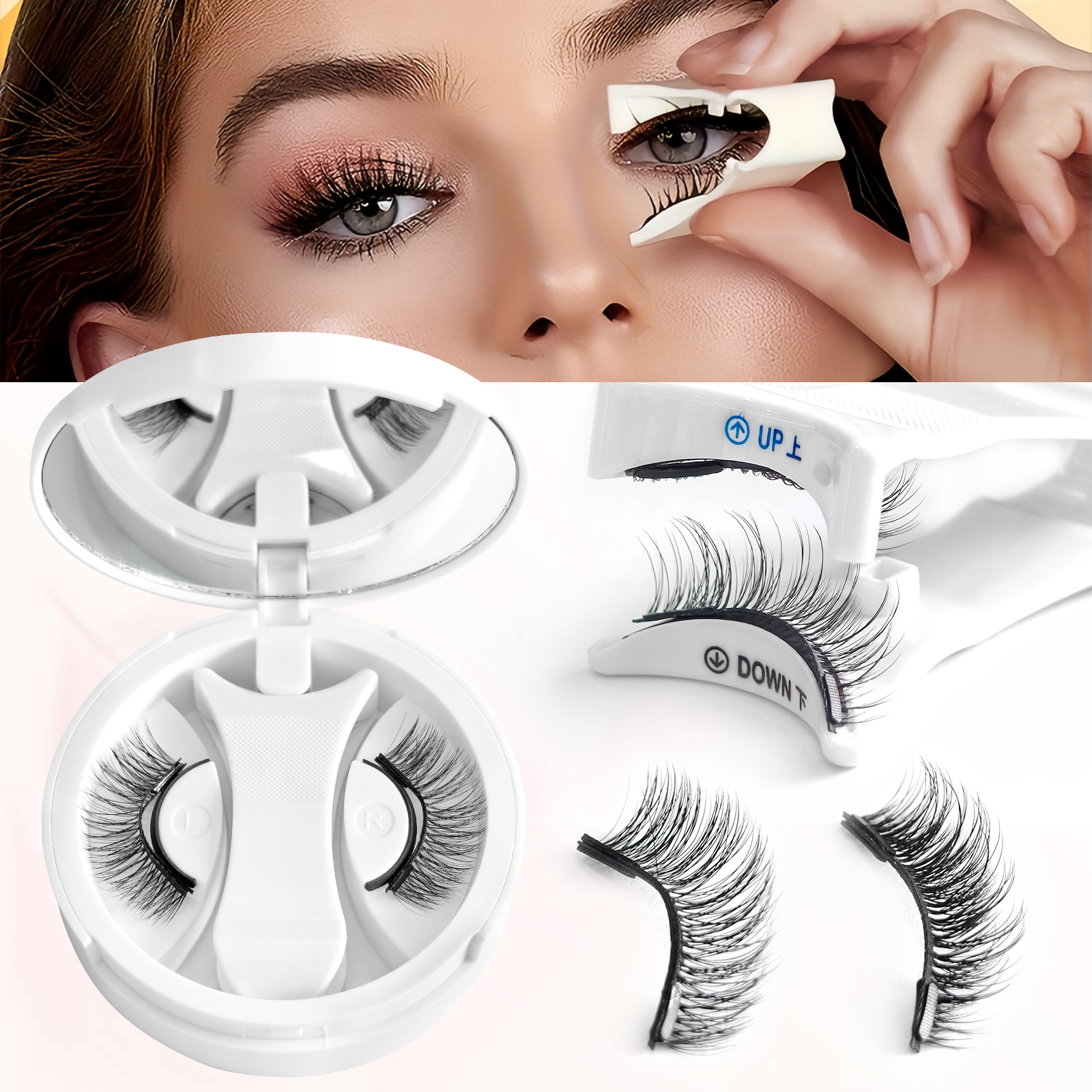 Eyelash Extension Full Set - Honey Eyelash Quantum Magnetic Eyelashes Soft