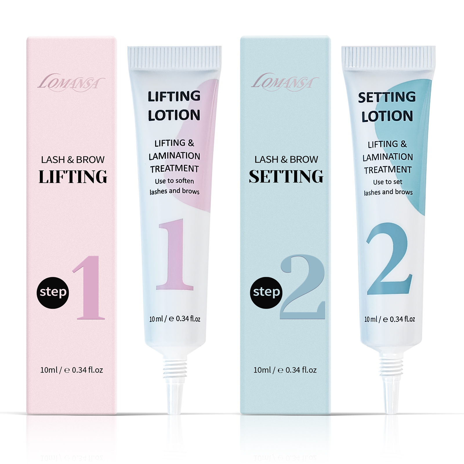 Eyelash Extension Full Set - LOMANSA 10ml Fix Perming Tube Set