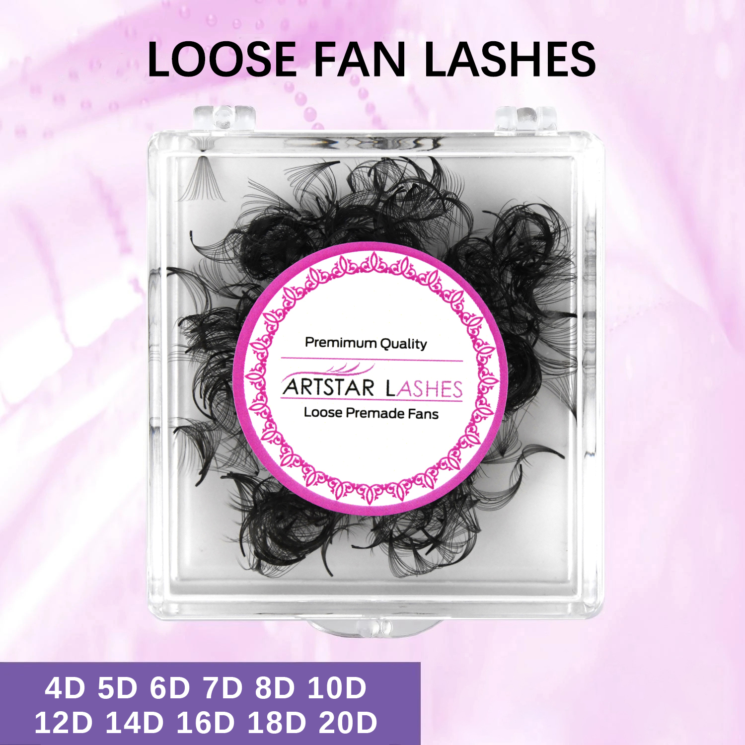 Lash Tray Organizer - ARTSTAR 500 Fans Loose Fan Eyelash