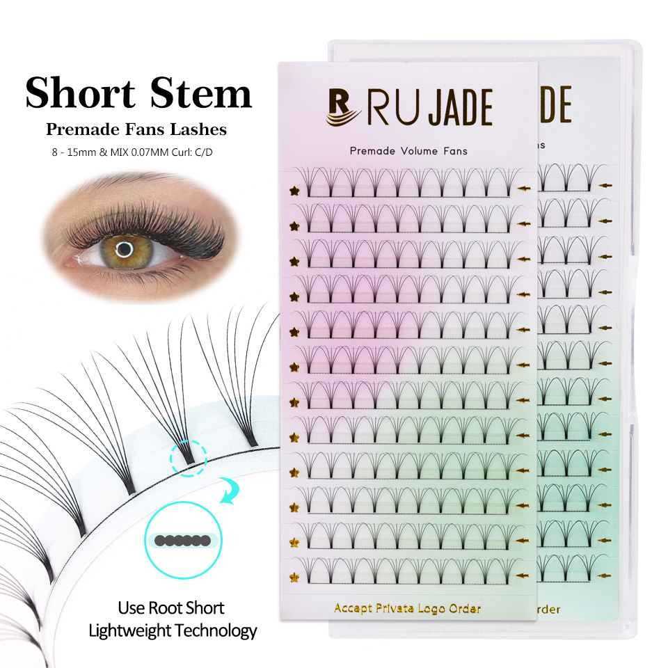 Eyelash Extension Course - RUJADE Short Stem 3D 4D 5D