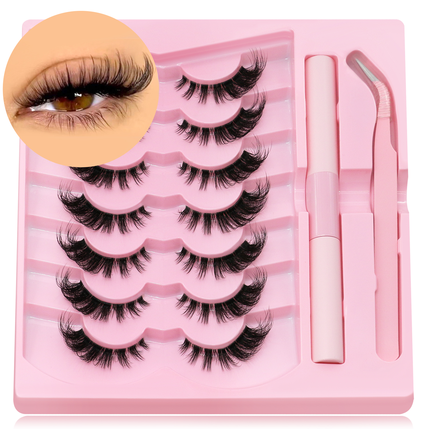 DIY lash clusters set Extensio - مراجعة Eyelash Extension Cat Eye وسعره