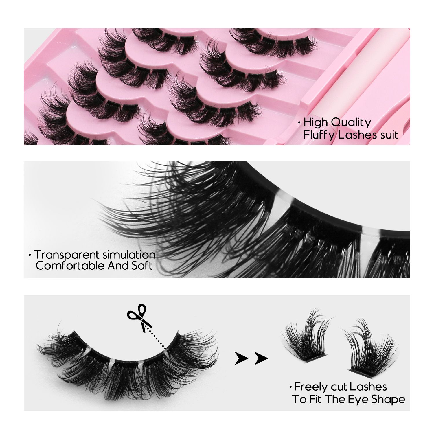 DIY lash clusters set Extensio - مراجعة Eyelash Extension Cat Eye وسعره