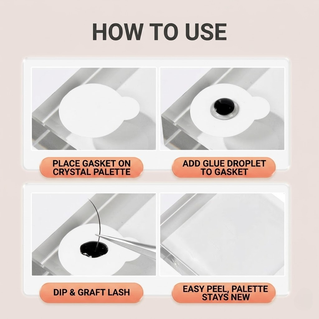 100 stickers/5 sheets Eyelash  - مراجعة Eyelash Extension Menu وسعره