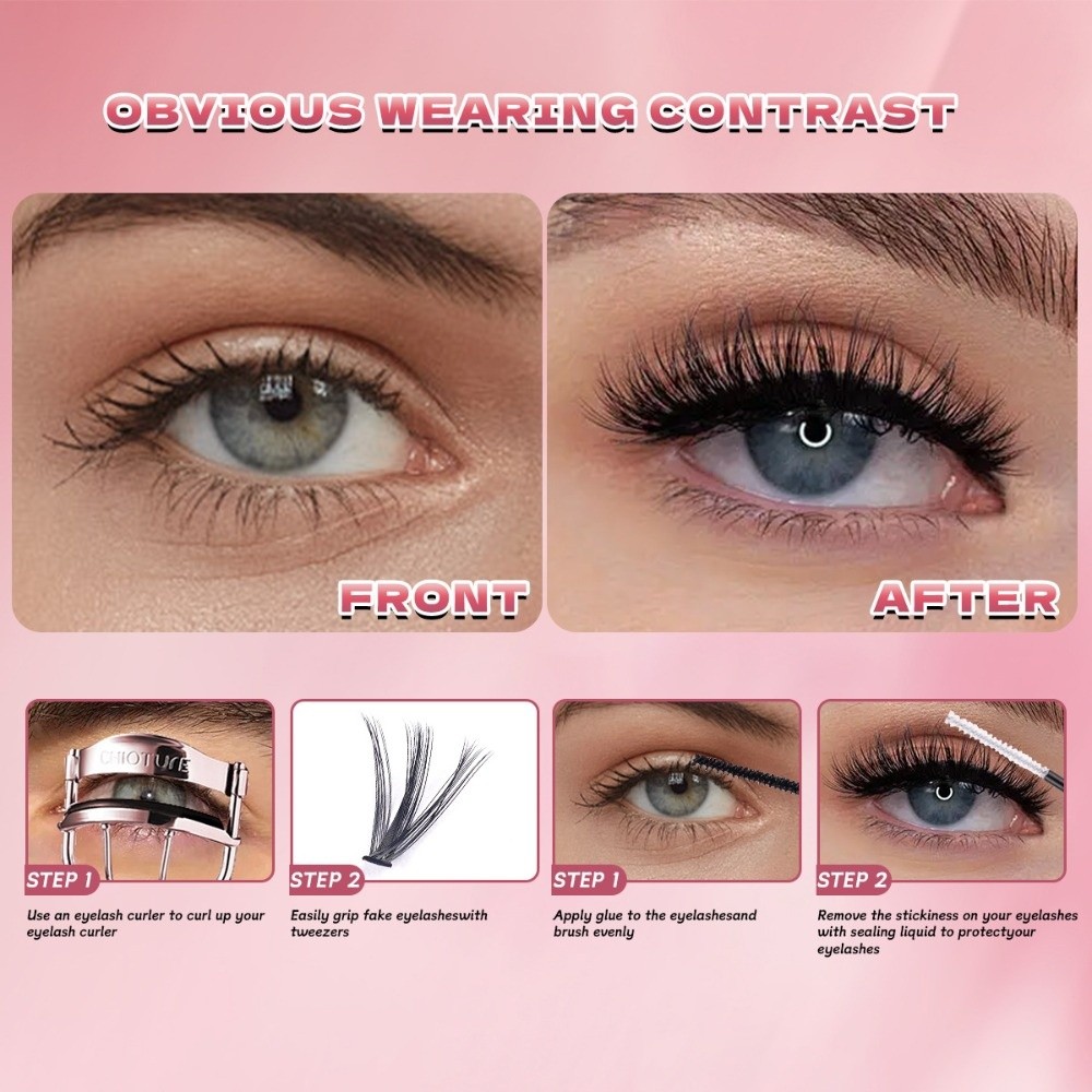 8-16mm Length False Eyelashes  - مراجعة Faux Mink Lash وسعره