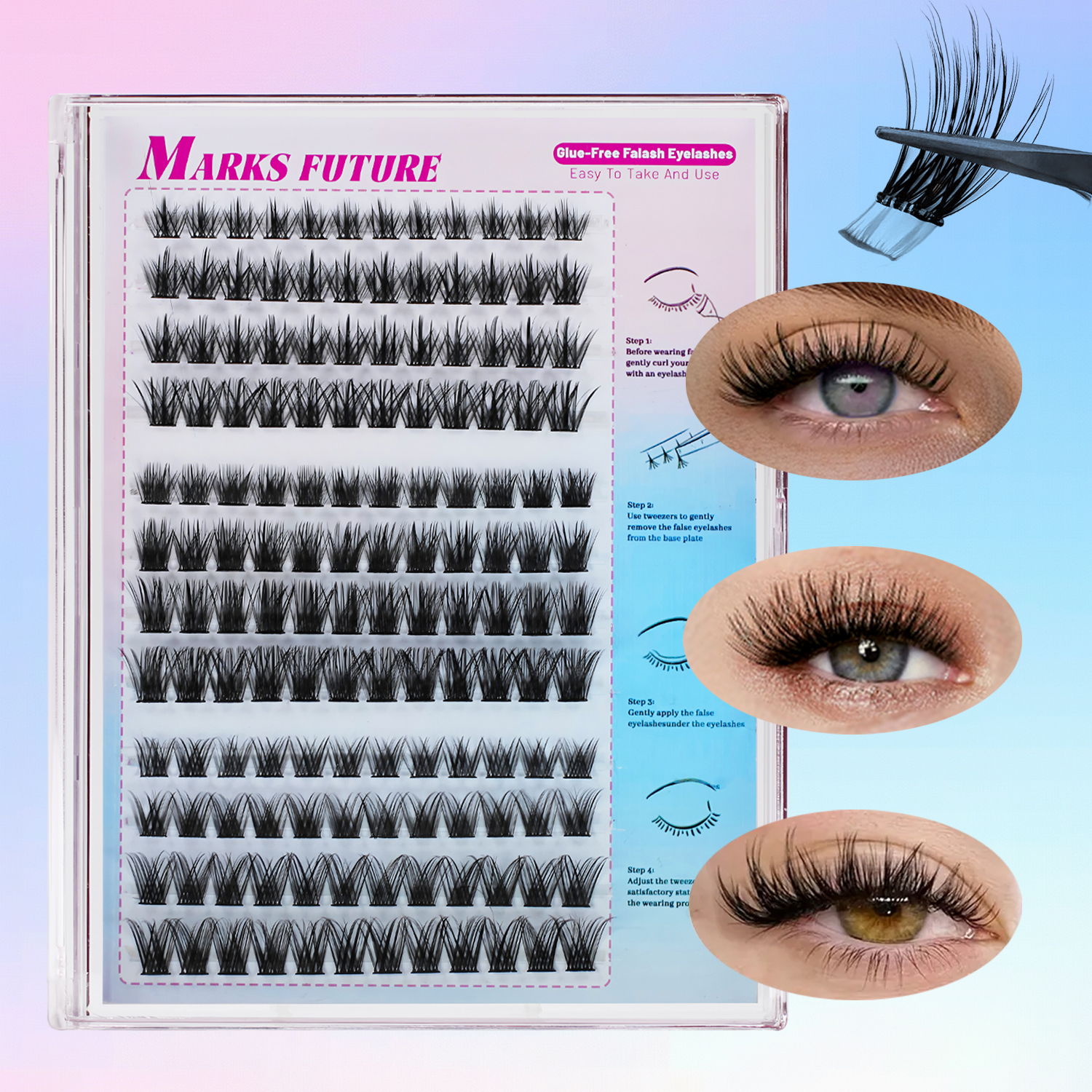 144 Pieces of C Curl Self-Adhe - مراجعة Eyelash Extension Cat Eye وسعره