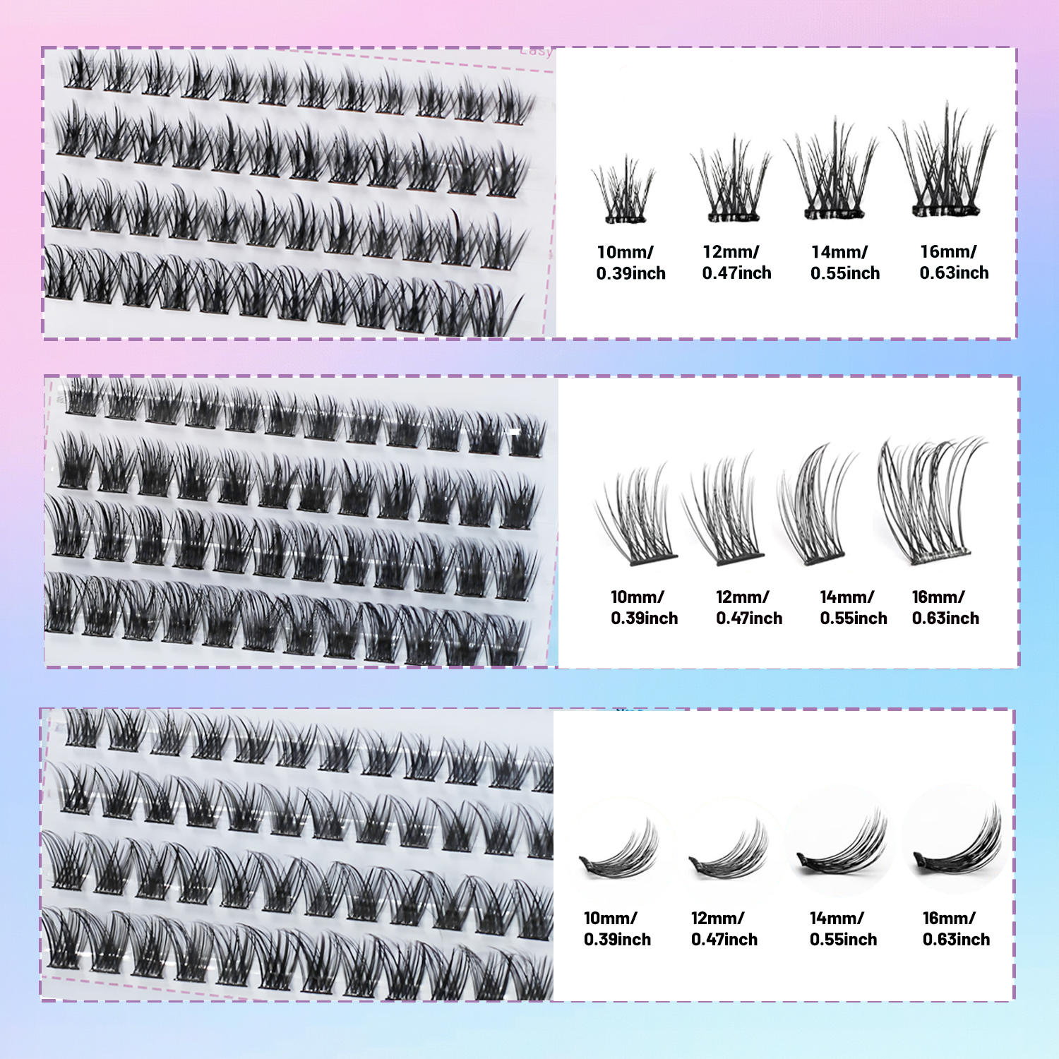 144 Pieces of C Curl Self-Adhe - مراجعة Eyelash Extension Cat Eye وسعره