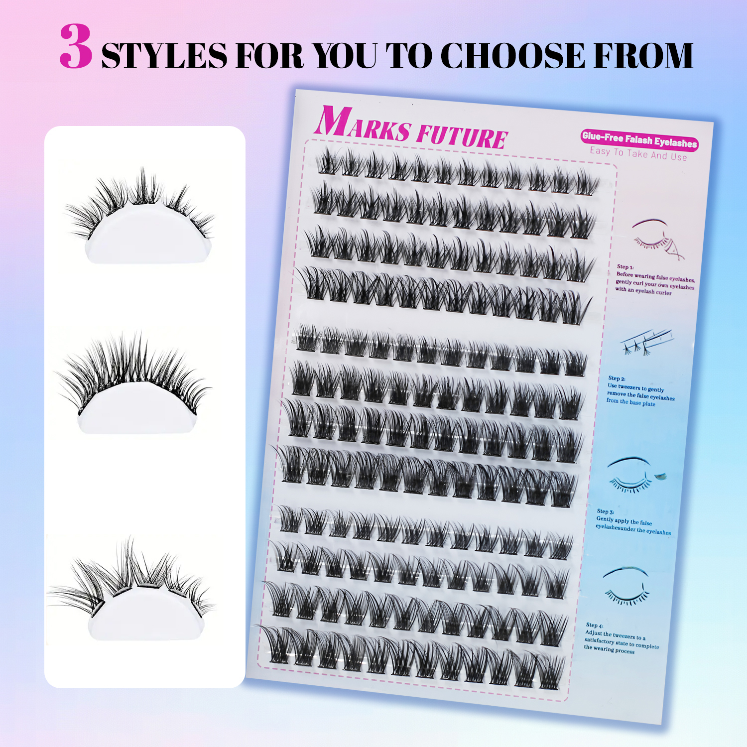144 Pieces of C Curl Self-Adhe - مراجعة Eyelash Extension Cat Eye وسعره