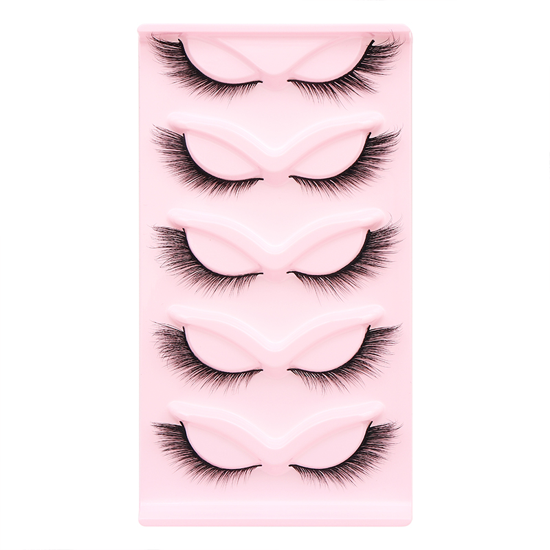 5 Pairs Fluffy False Eyealshes - مراجعة Eyelash Extension Cat Eye وسعره