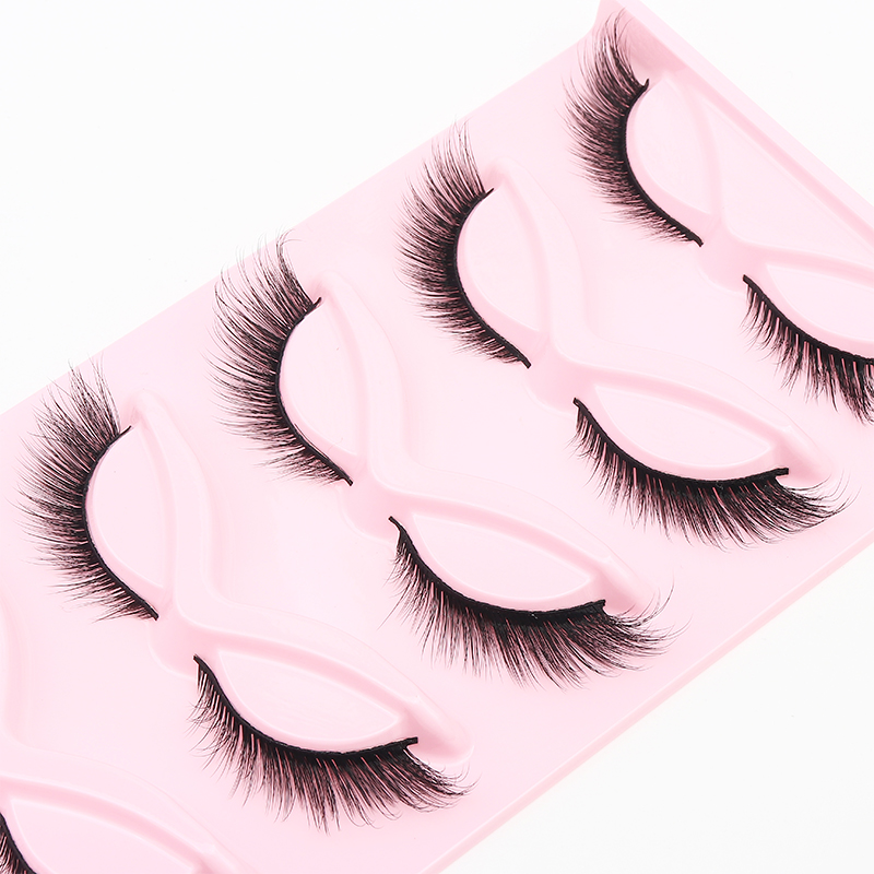 5 Pairs Fluffy False Eyealshes - مراجعة Eyelash Extension Cat Eye وسعره