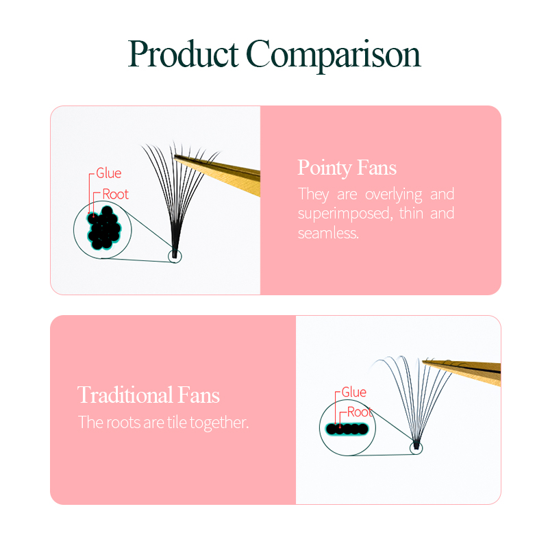 Song lashes Promade Fans 3D-10 - مراجعة Eyelash Extension Course وسعره