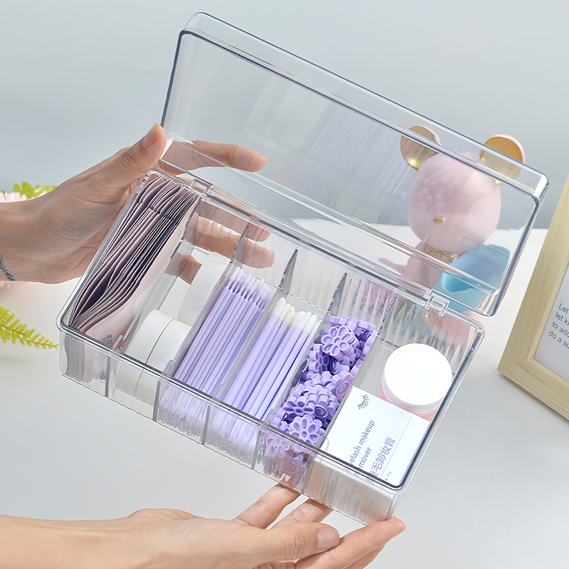 Transparent Eyelash Beauty Org - مراجعة Lash Tray Organizer وسعره