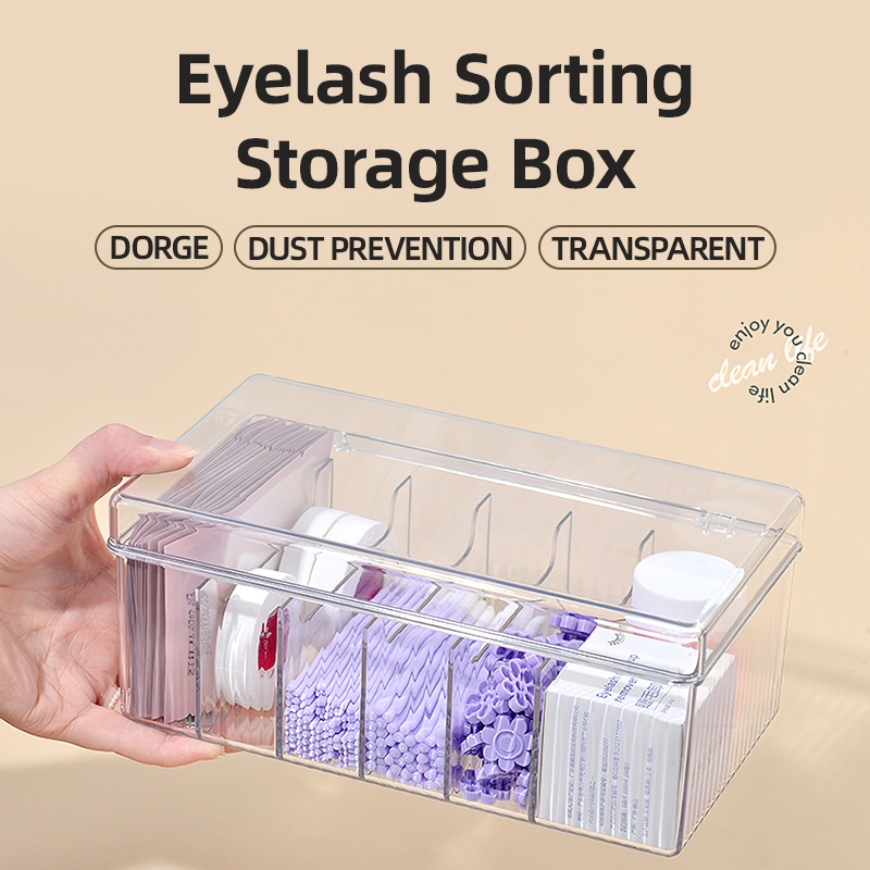 Transparent Eyelash Beauty Org - مراجعة Lash Tray Organizer وسعره