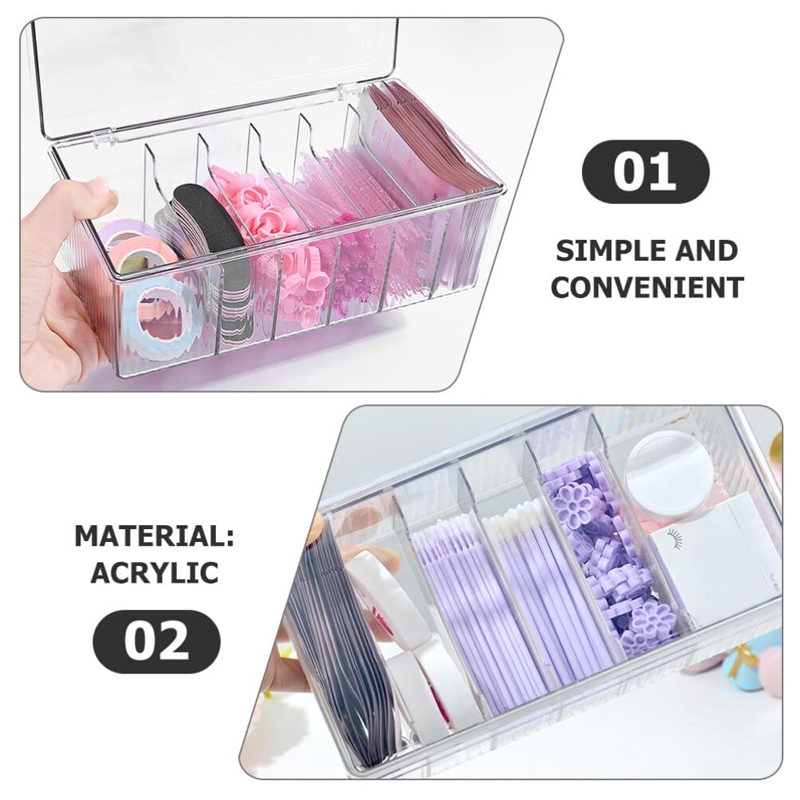 Transparent Eyelash Beauty Org - مراجعة Lash Tray Organizer وسعره