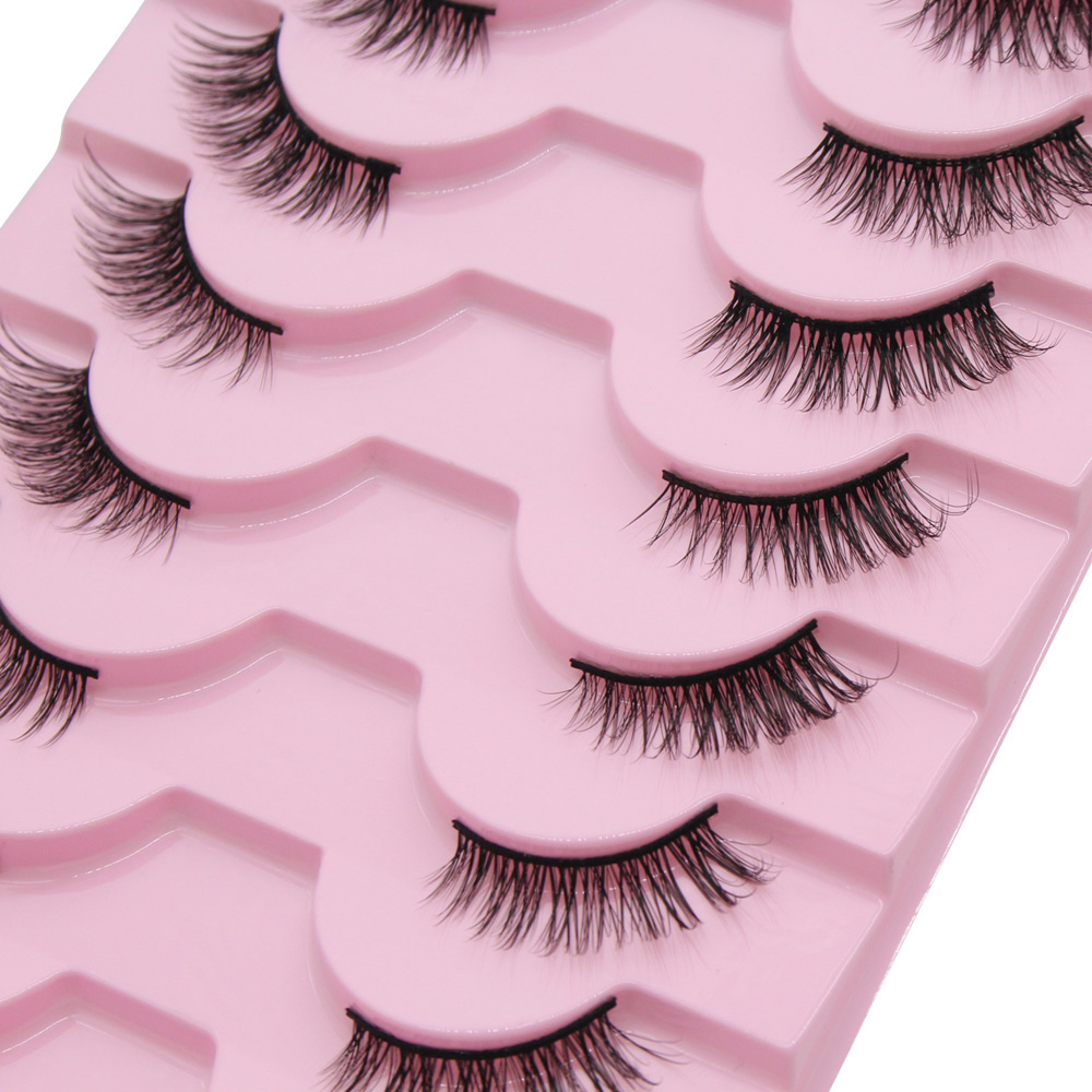 Moonlily 10 Pairs Half Eyelash - مراجعة Eyelash Extension Cat Eye وسعره