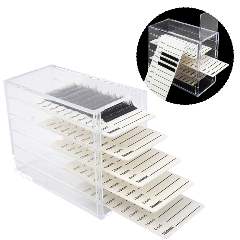 5 Layers Eyelash Extensions St - مراجعة Lash Tray Organizer وسعره