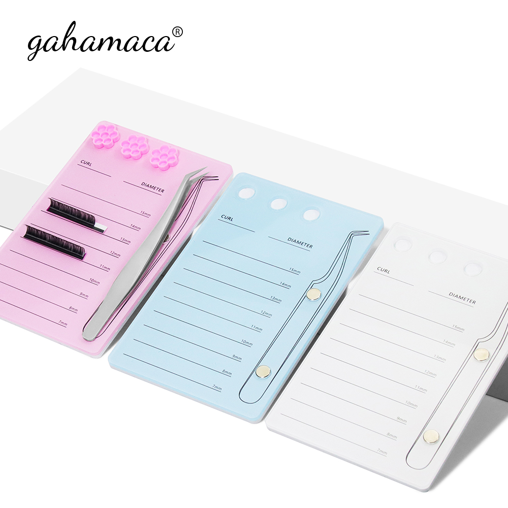 GAHAMACA Acrylic Lashes Holder - مراجعة Eyelash Extension Double Lash وسعره