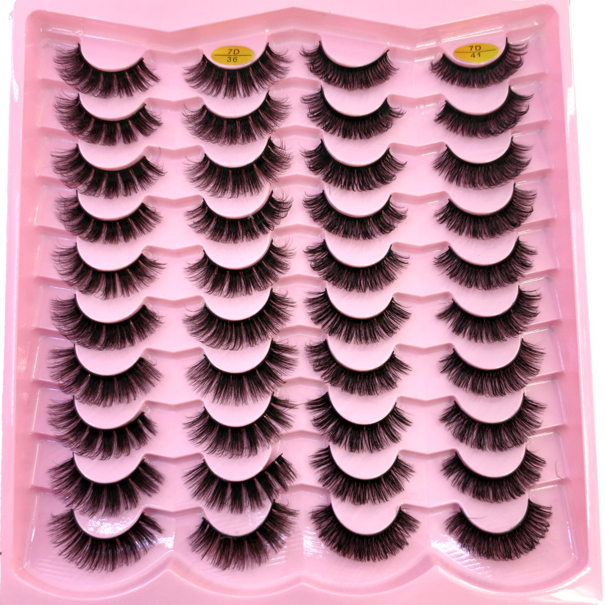 New 20 pairs natural long 3D m - مراجعة Eyelash Extension Full Set وسعره