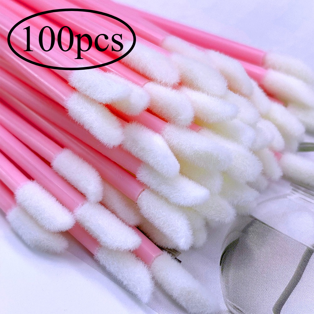 100Pcs Disposable Lip Brush Ey - مراجعة Eyelash Extension Vendor وسعره