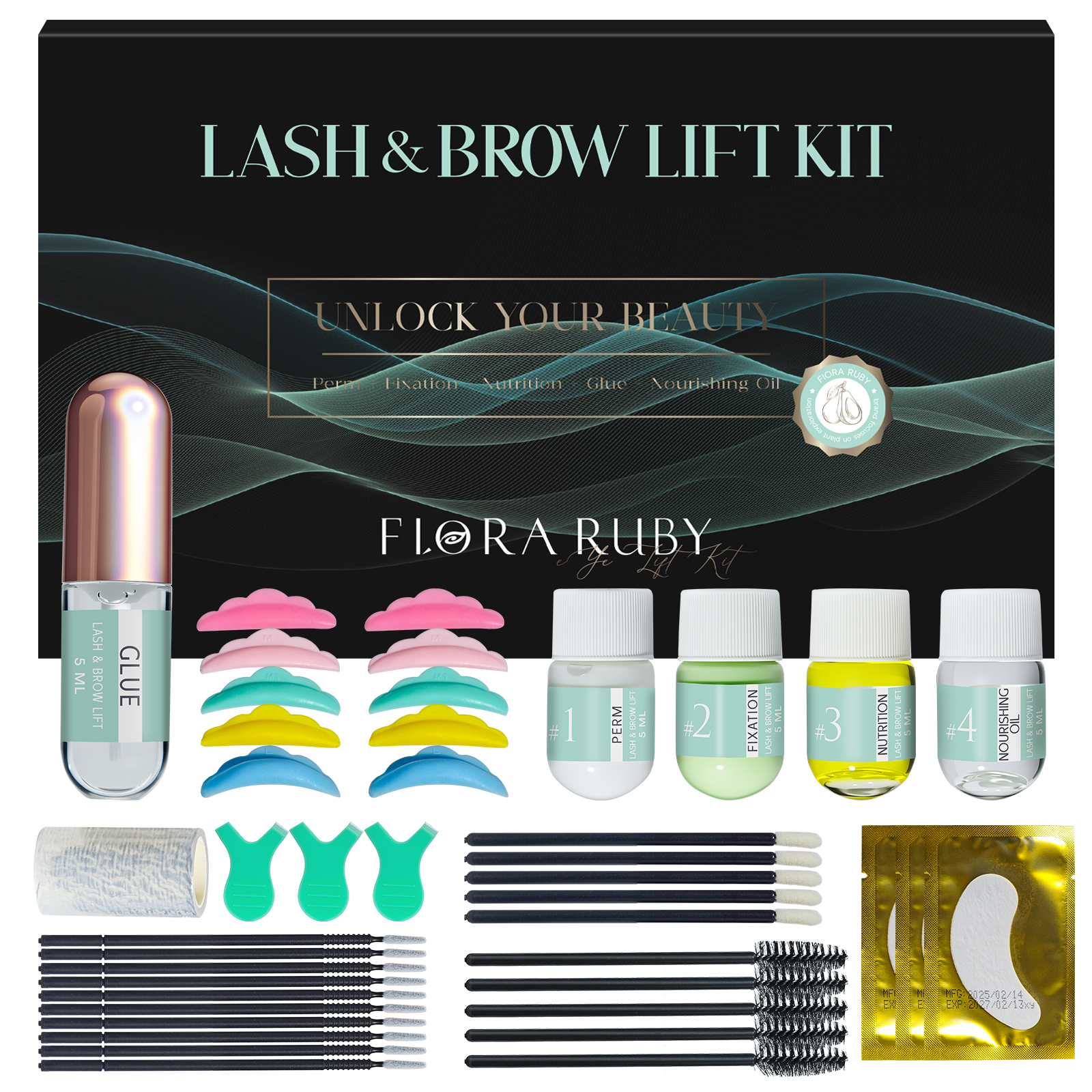 Lash Lift Kit,Eyelash Perm Kit - مراجعة Eyelash Extension Full Set وسعره