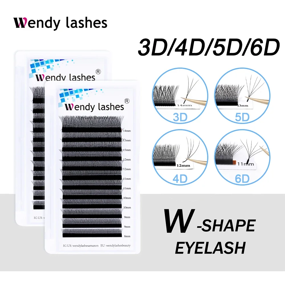 Wendy Lashes W Shape Supplies  - مراجعة Eyelash Extension Human Hair وسعره