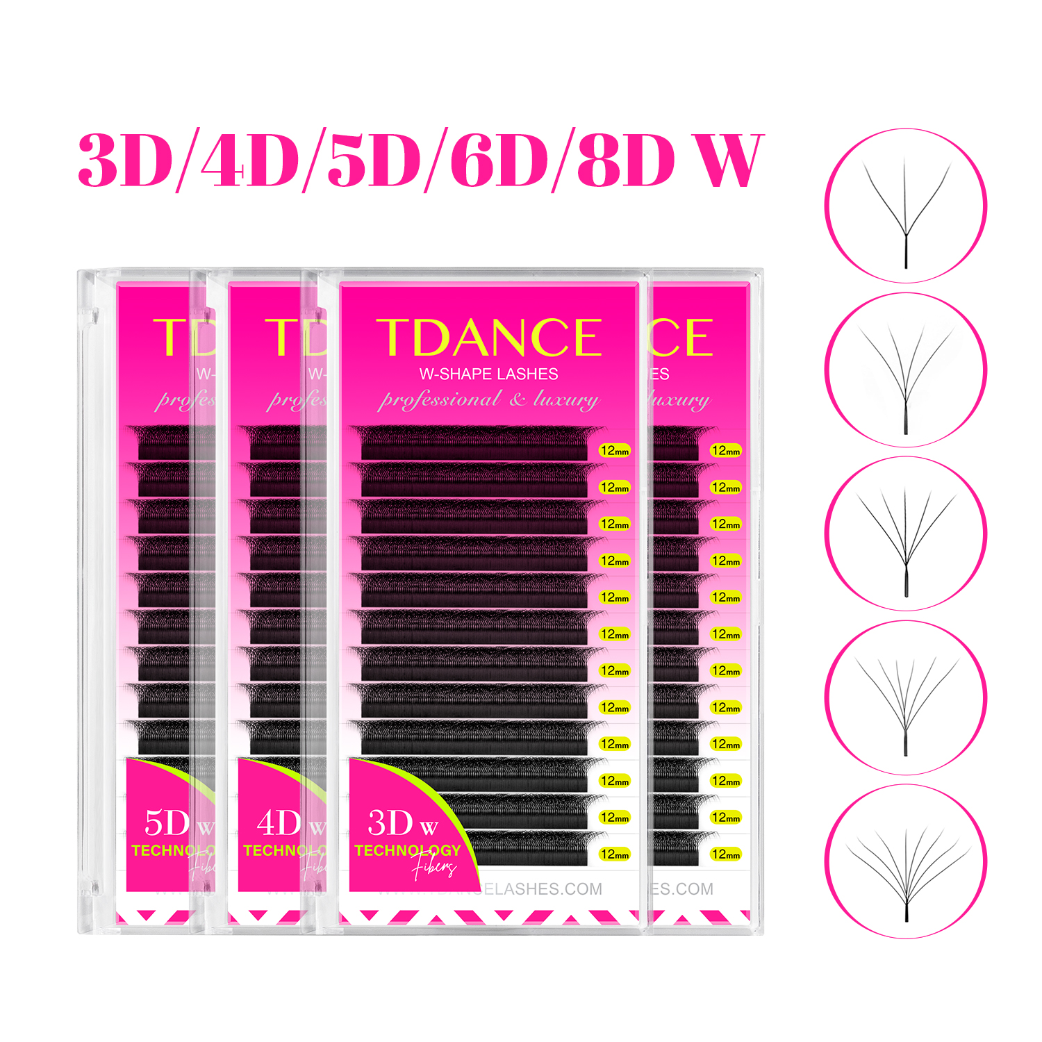 TDANCE 3D 4D 5D 6D Premade Fan - مراجعة Eyelash Extension Human Hair وسعره