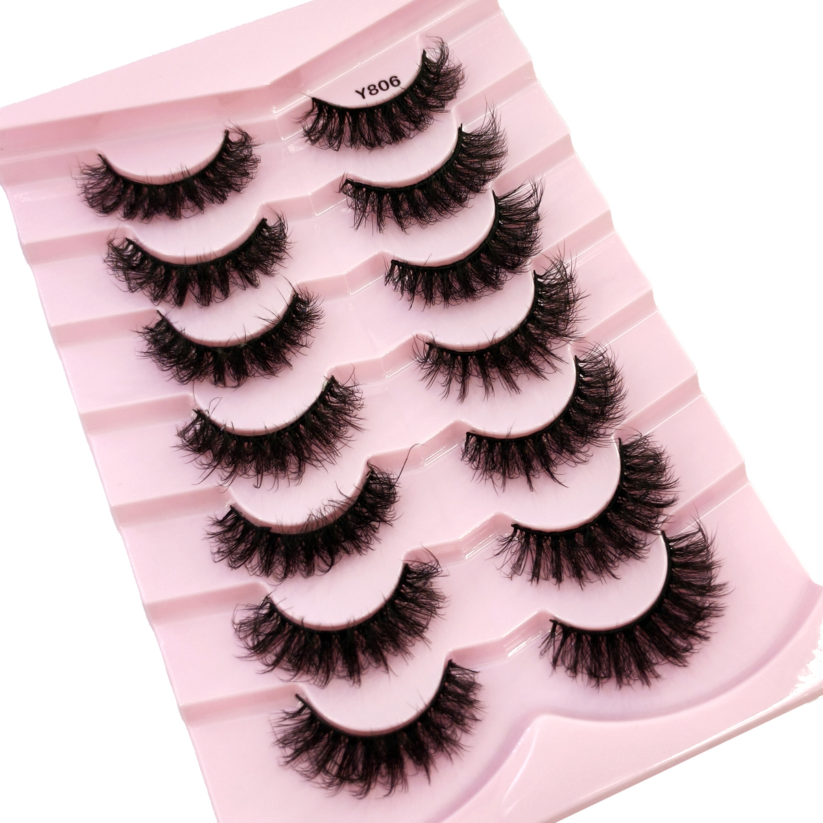 HBZGTLAD Fluffy Wispy Lashes N - مراجعة Eyelash Extension Cat Eye وسعره
