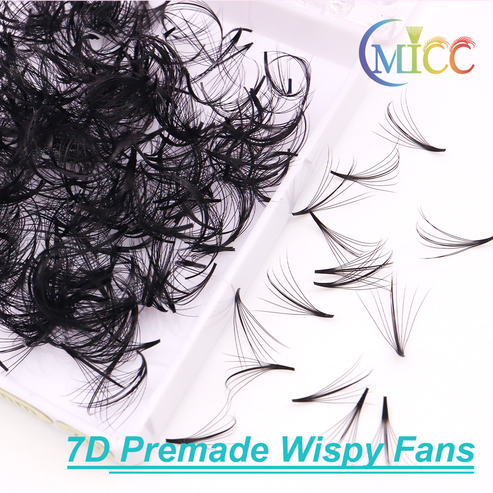 Cmicc 5D/7D Pointy Base Wispy  - مراجعة Eyelash Extension Human Hair وسعره