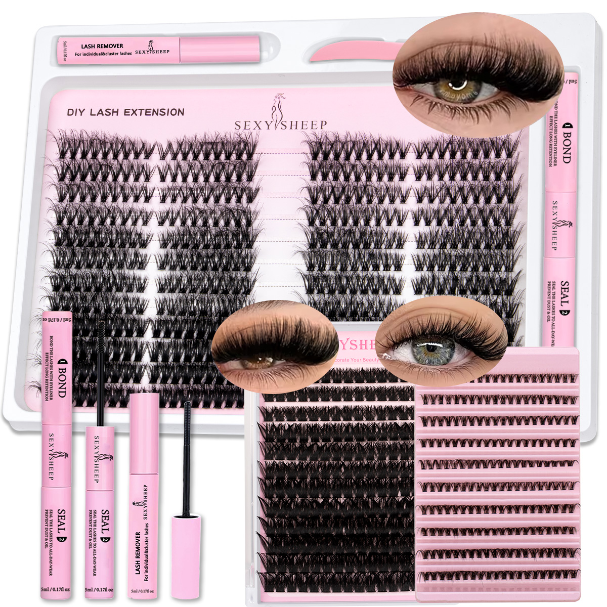 Lash Extension Kit Cat Eye DIY - مراجعة Eyelash Extension Cat Eye وسعره