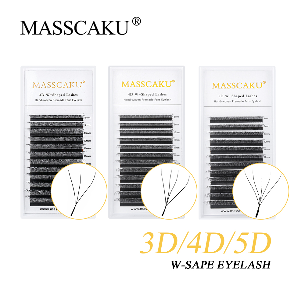 Private Label Masscaku W Style - مراجعة Eyelash Extension Human Hair وسعره
