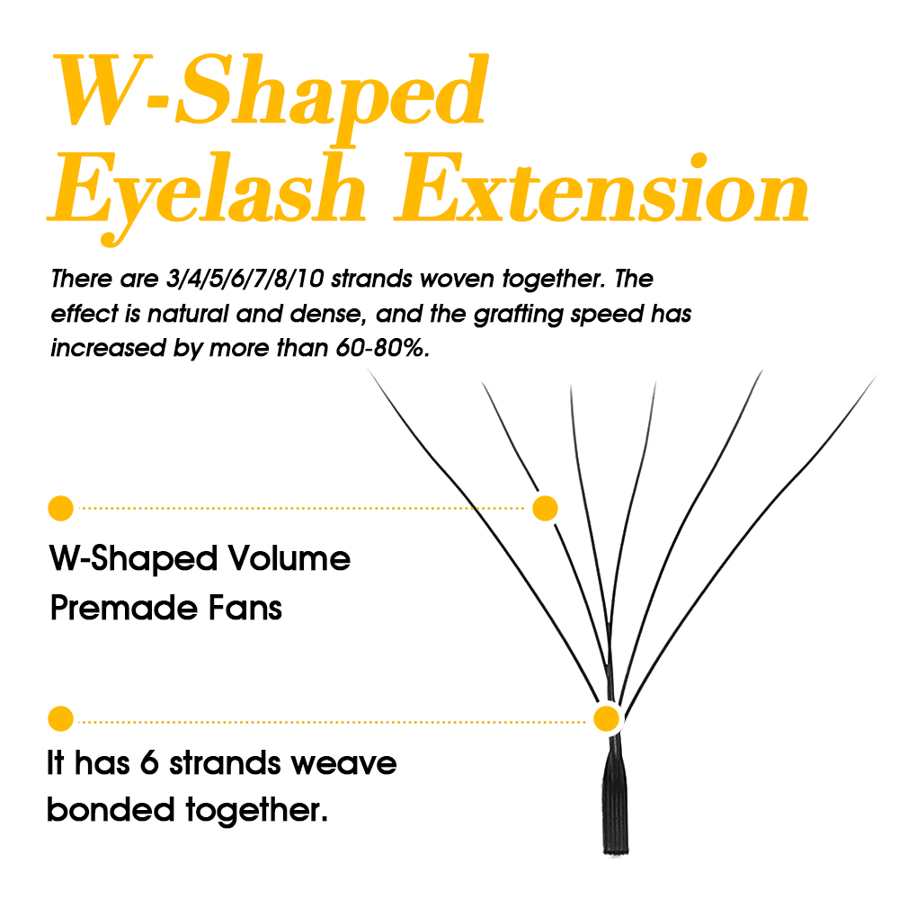 Private Label Masscaku W Style - مراجعة Eyelash Extension Human Hair وسعره