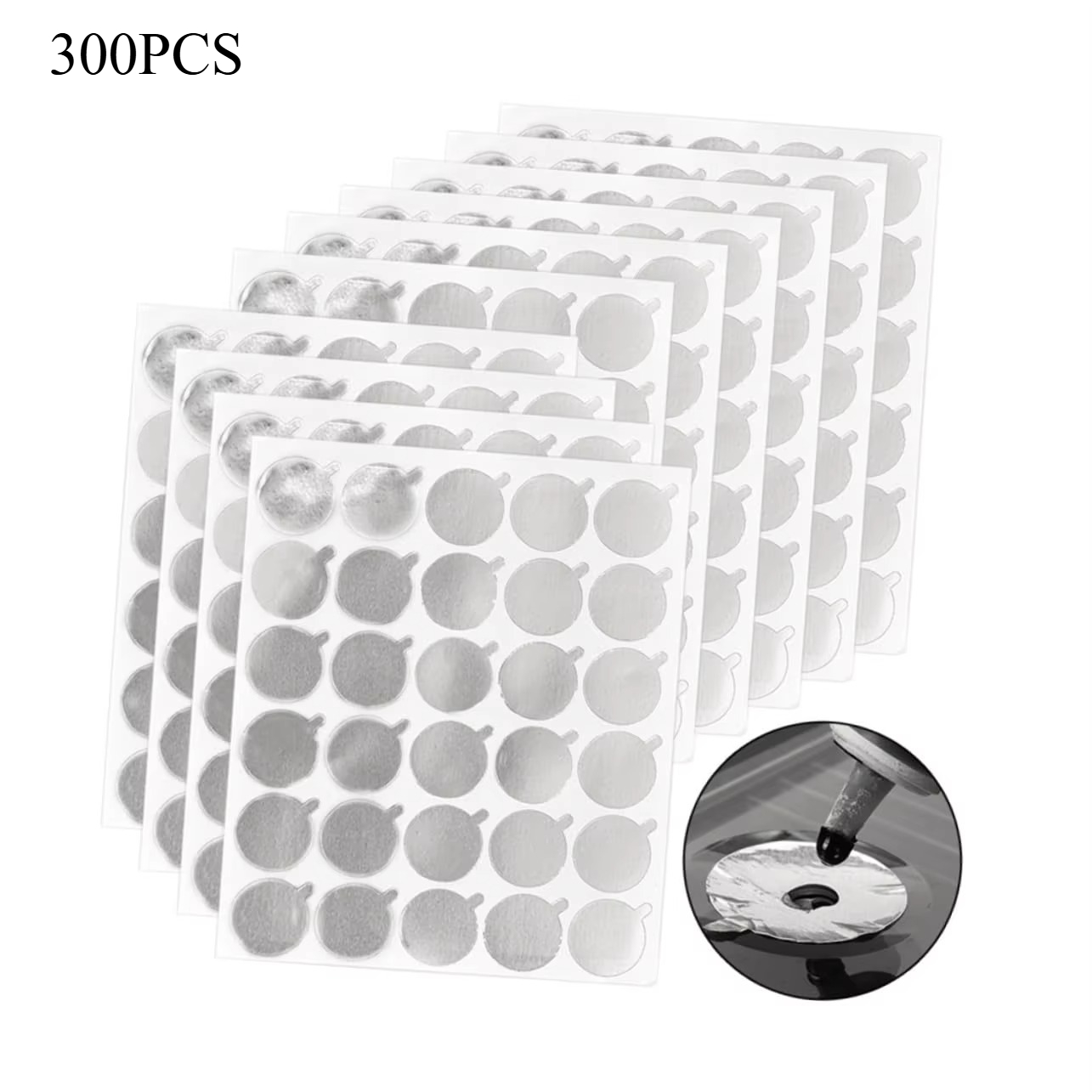 300pcs Foil Sticker Pads(10 Sh - مراجعة Eyelash Extension Double Lash وسعره