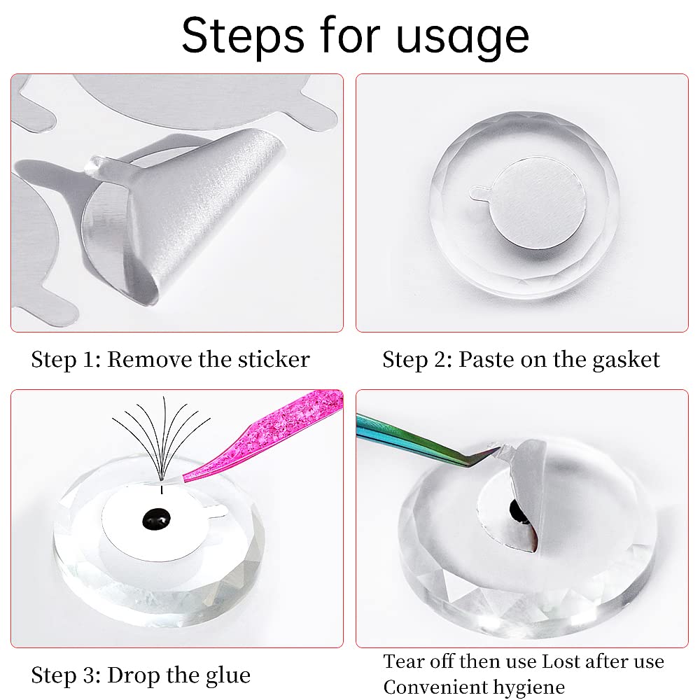 300pcs Foil Sticker Pads(10 Sh - مراجعة Eyelash Extension Double Lash وسعره