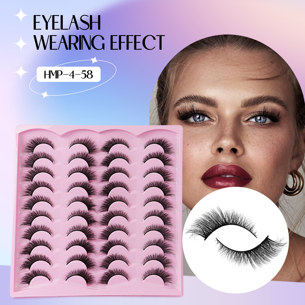 Vipuda 20Pairs Natural False E - مراجعة Eyelash Extension Cat Eye وسعره