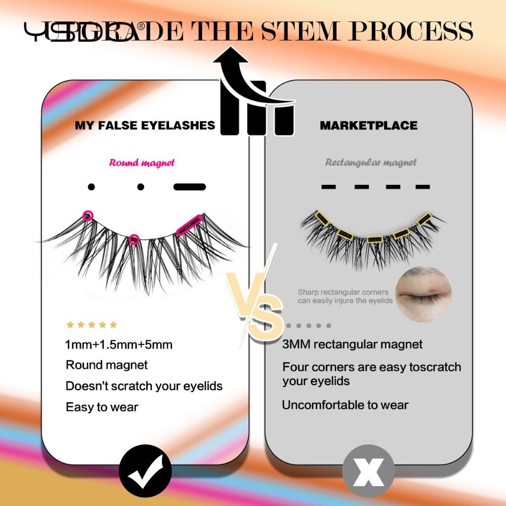 3 Pairs New YSDO Magnetic Lash - مراجعة Faux Mink Lash وسعره