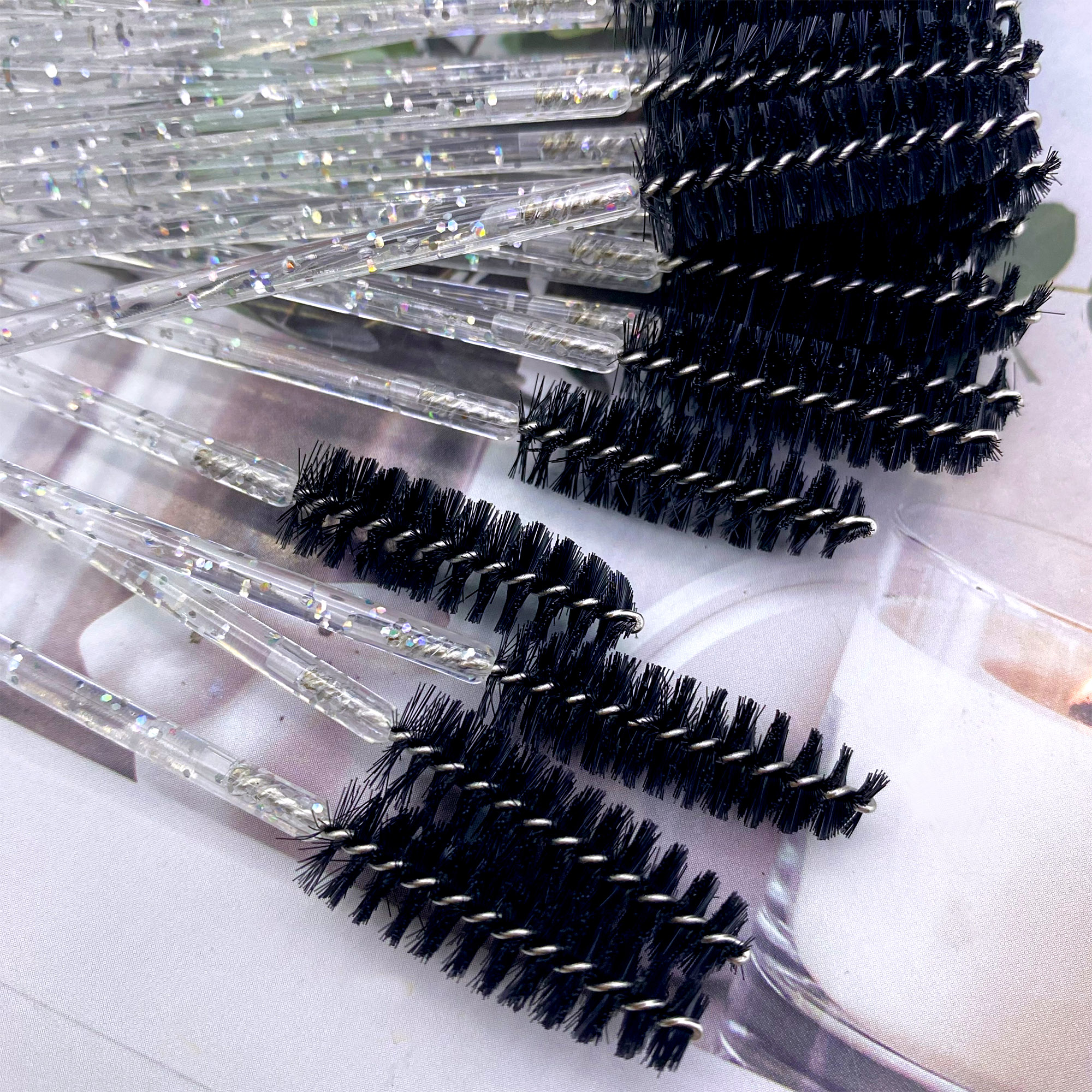 500PCS Eyelashes Brushes Set W - مراجعة Eyelash Extension Vendor وسعره