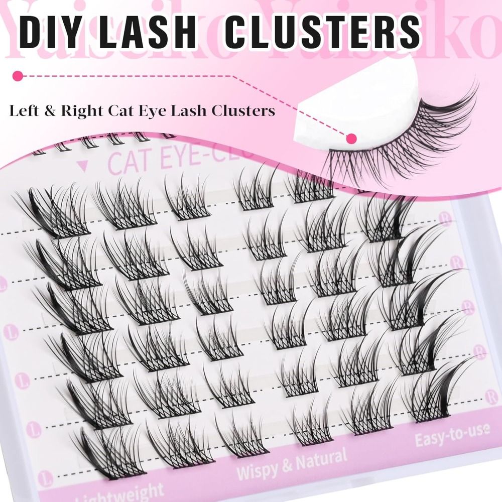 New 3D Cat Eye Self Adhesive L - مراجعة Eyelash Extension Cat Eye وسعره