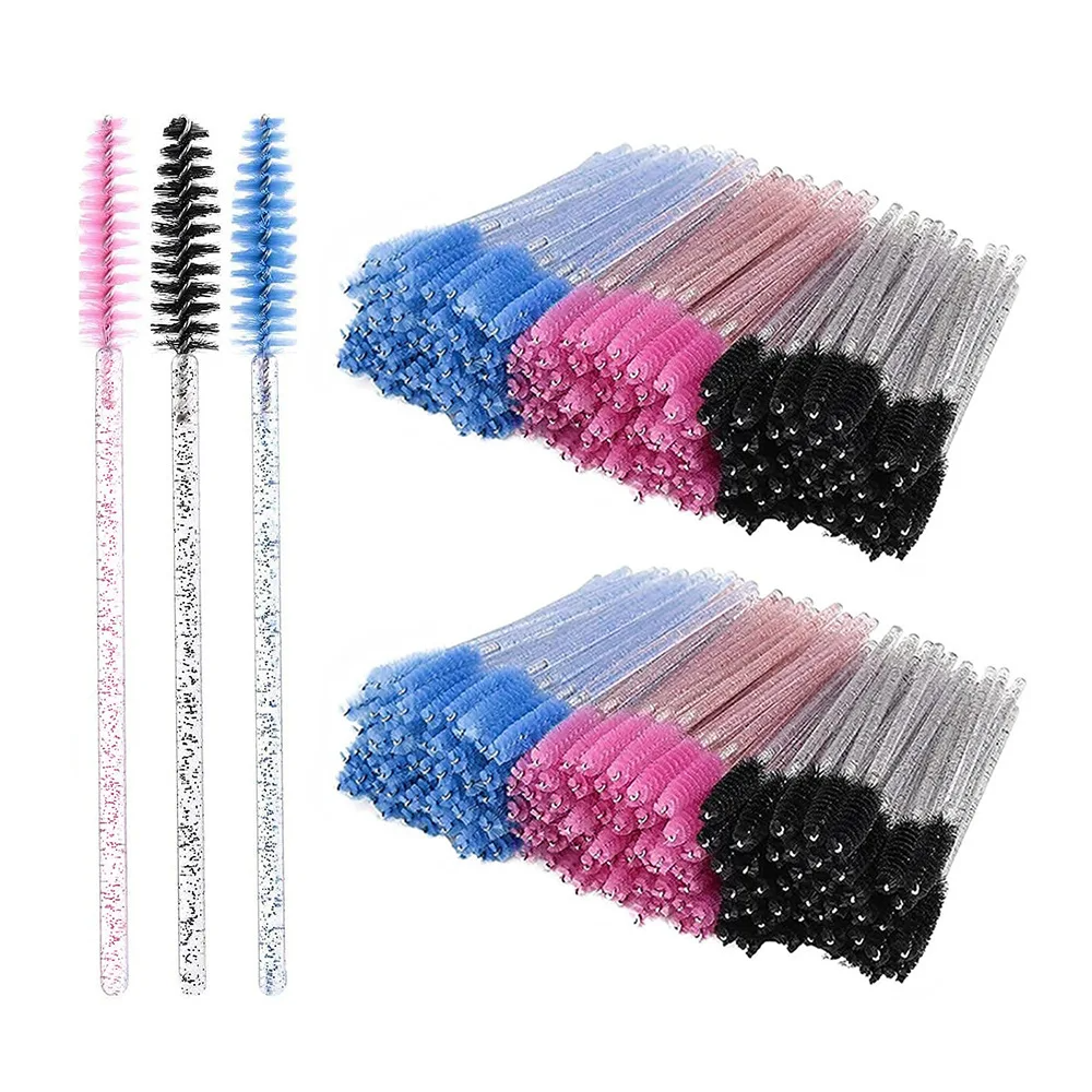 50pcs Eyelash Brushes Mascara  - مراجعة Eyelash Extension Double Lash وسعره