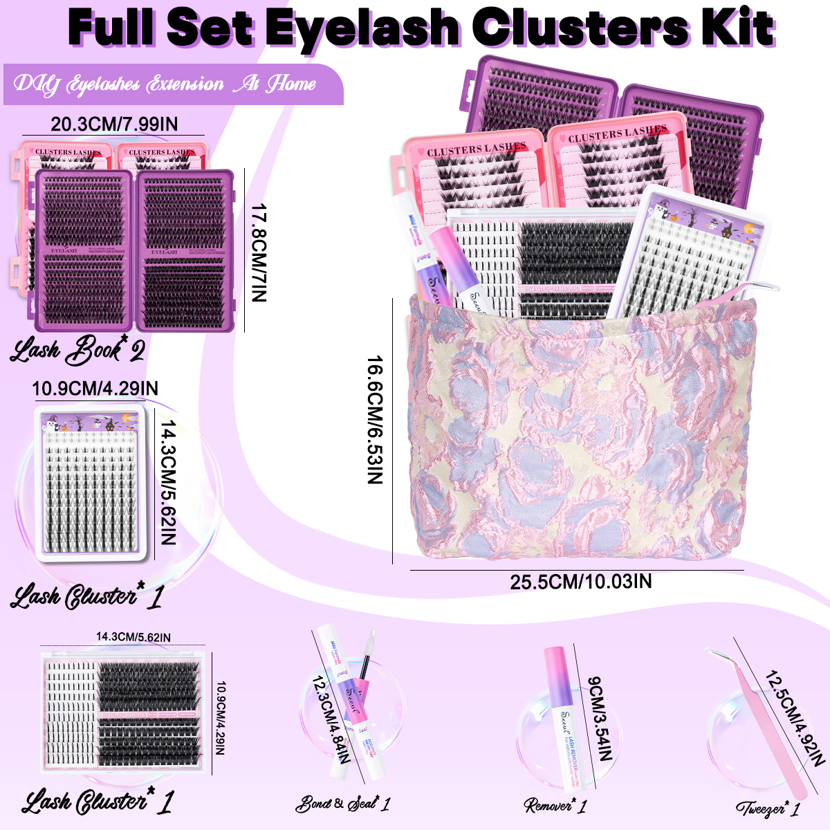 DIY Cluster Lashes Kit Individ - مراجعة Faux Mink Lash وسعره