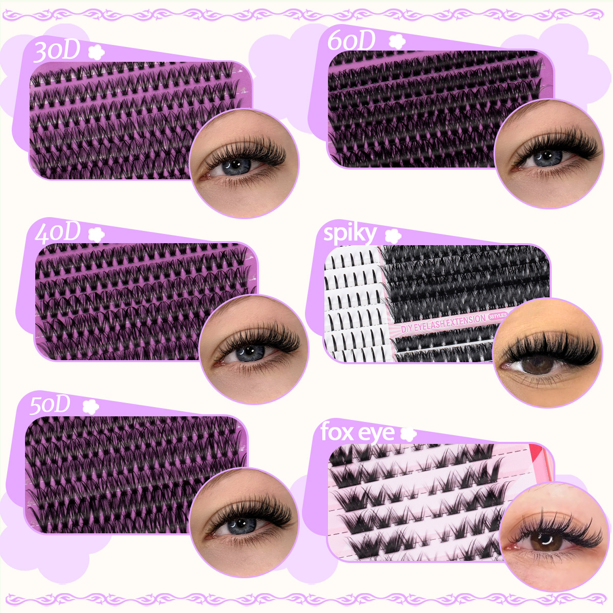 DIY Cluster Lashes Kit Individ - مراجعة Faux Mink Lash وسعره