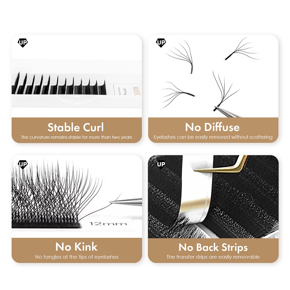 MASSCAKU L LU M Curl YY/W Shap - مراجعة Eyelash Extension Human Hair وسعره