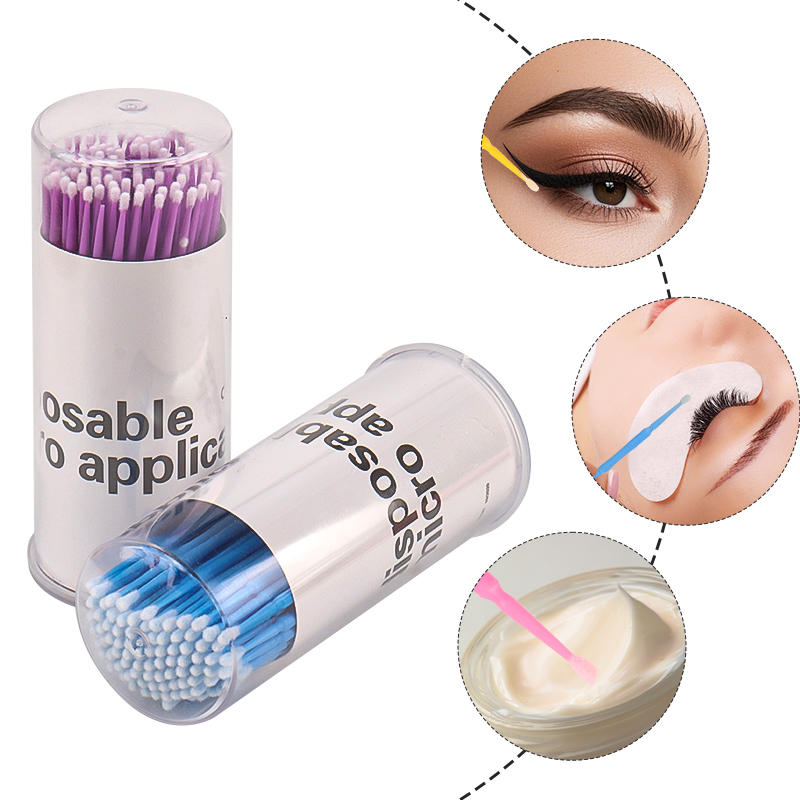 100pcs Disposable Eyelash Brus - مراجعة Eyelash Extension Vendor وسعره