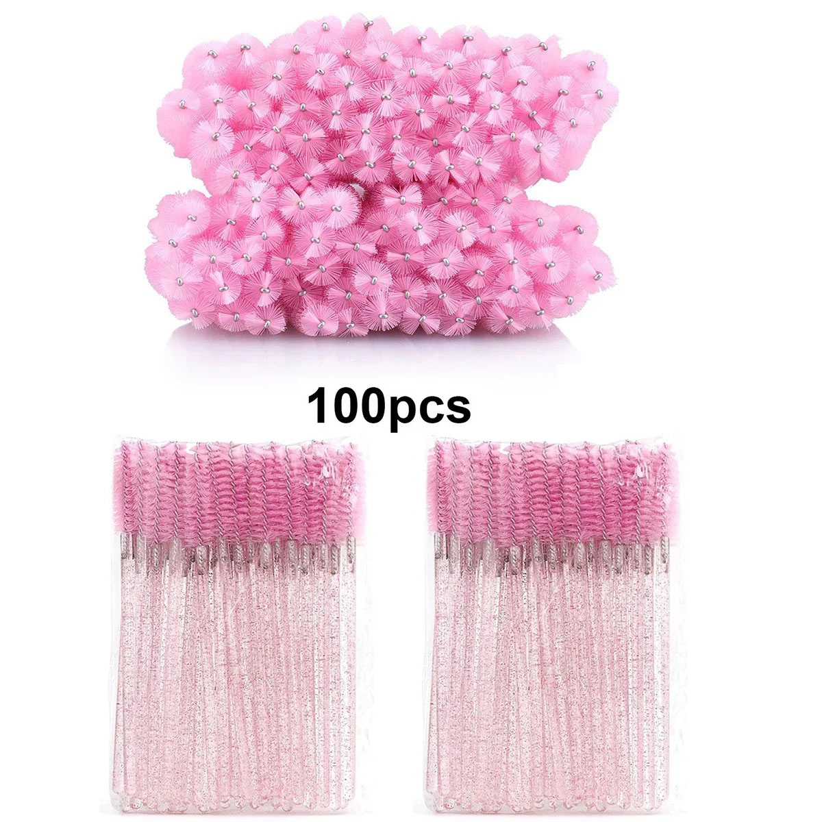 100pcs Disposable Eyelash Brus - مراجعة Eyelash Extension Vendor وسعره