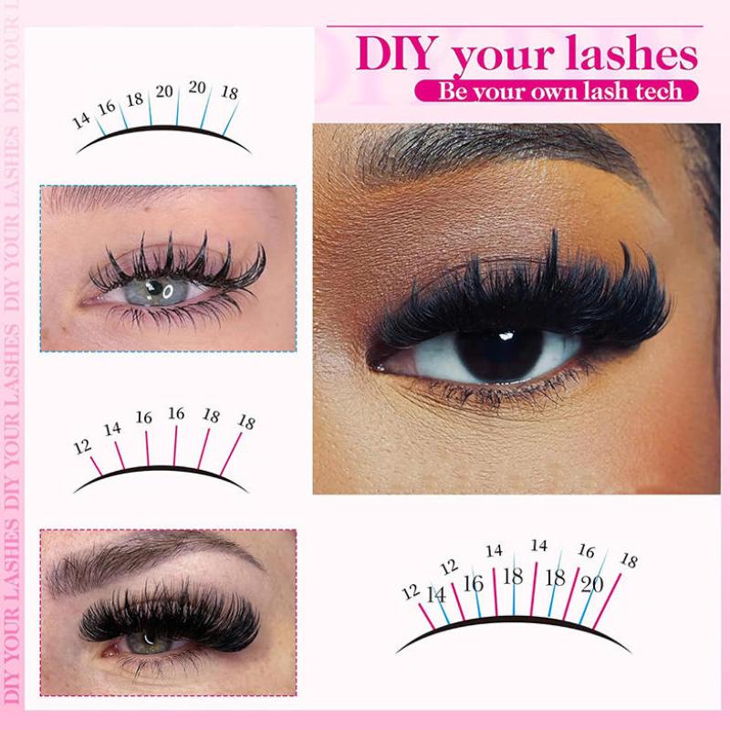 Volume Lash Clusters Mink Wisp - مراجعة Eyelash Extension Vendor وسعره