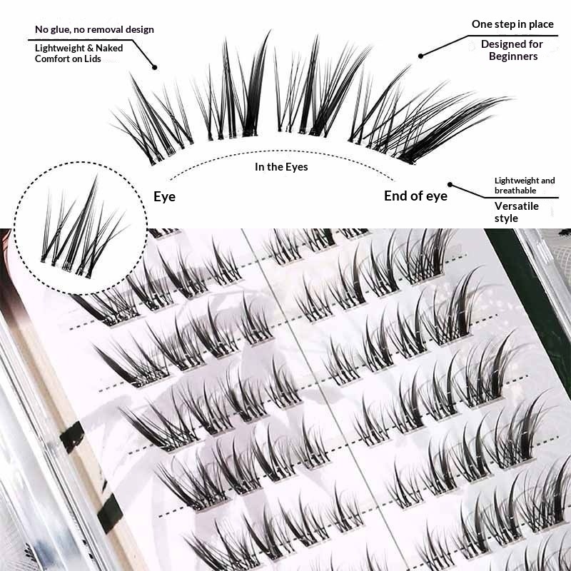 No Glue Little Fox Eyelashes S - مراجعة Eyelash Extension Uv Glue وسعره