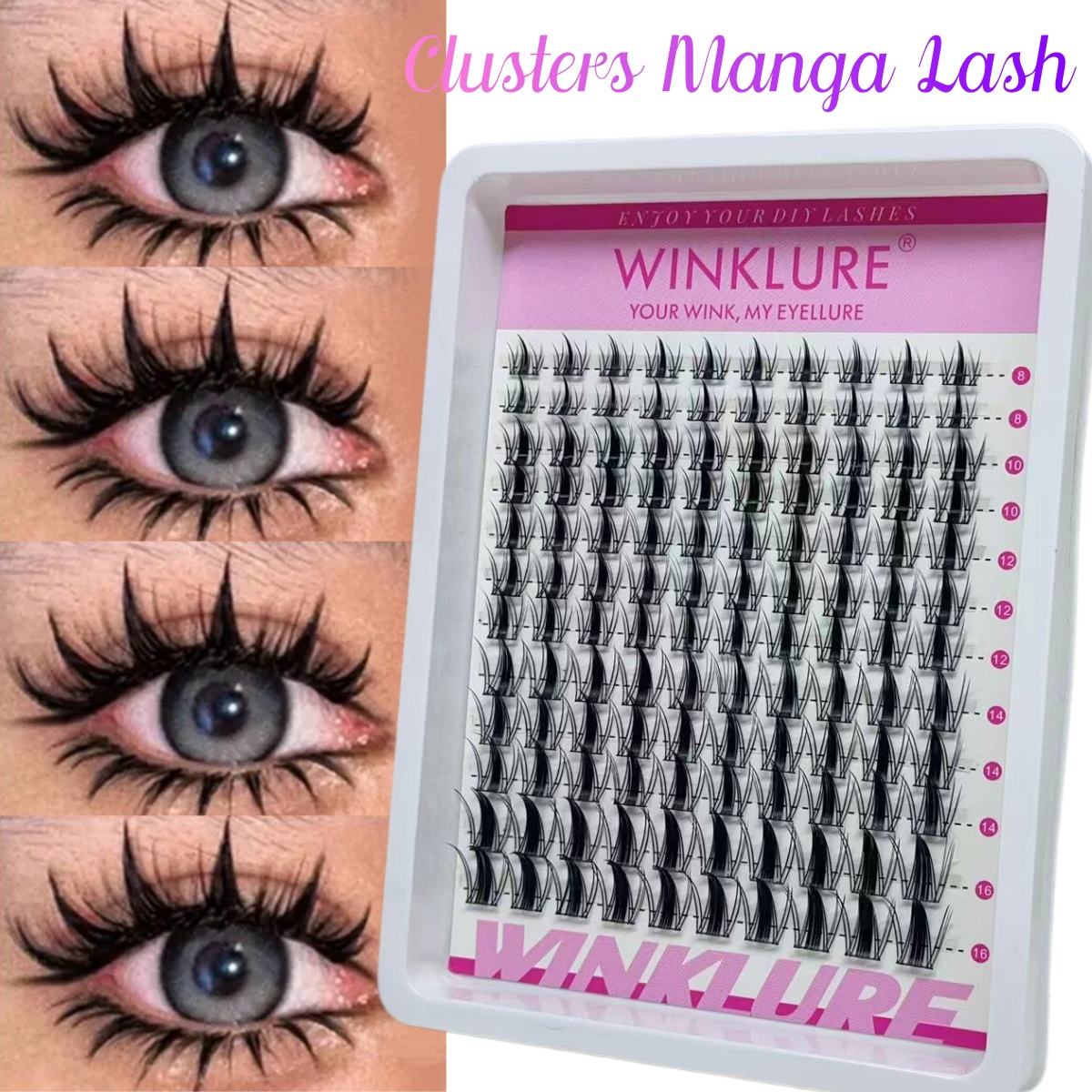 WINKLURE Manga Lash Clusters K - مراجعة Lash Tray Organizer وسعره