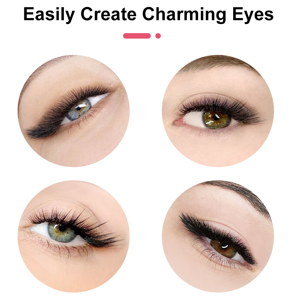 60pcs 30D C/D/L Curl Cluster E - مراجعة Eyelash Extension Cat Eye وسعره