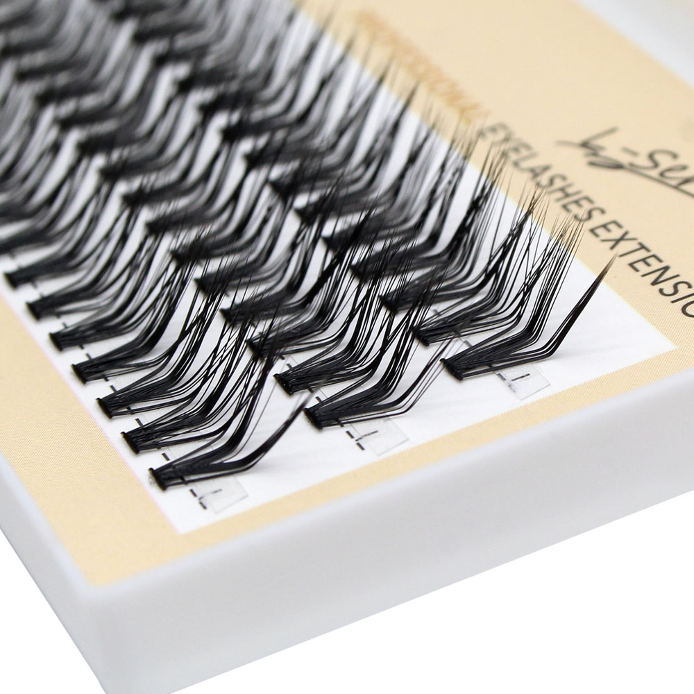 60pcs 30D C/D/L Curl Cluster E - مراجعة Eyelash Extension Cat Eye وسعره